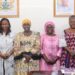 Hon. Emelia Arthur, Minister for Fisheries and Aquaculture Development, with Blue Ventures Delegation