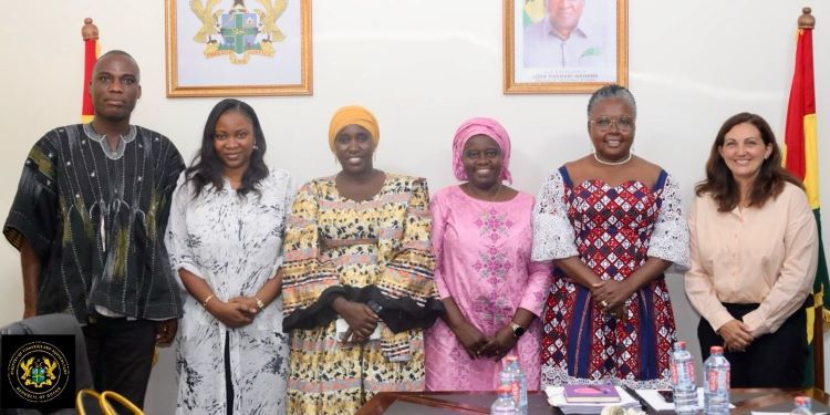 Blue Ventures Partners with Ministry for Marine Reform 1 Hon. Emelia Arthur, Minister for Fisheries and Aquaculture Development, with Blue Ventures Delegation