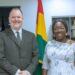 Rolf Olson, U.S. Chargé d’Affaires, with Hon. Elizabeth Ofosu-Adjare, Minister for Trade, Agribusiness and Industry