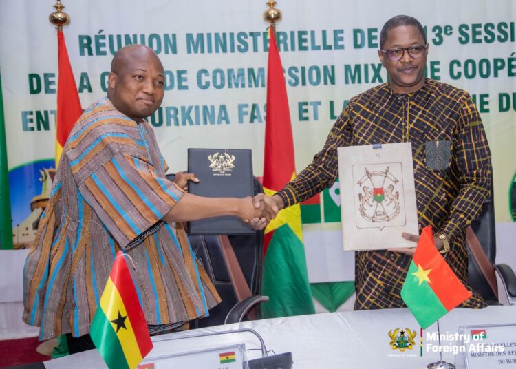Ghana, Burkina Faso Seal Seven Cooperation Agreements 1 Ghana’s Minister for Foreign Affairs Hon Samuel Okudzeto Ablakwa and Burkinabè counterpart, Karamoko Jean-Marie Traoré