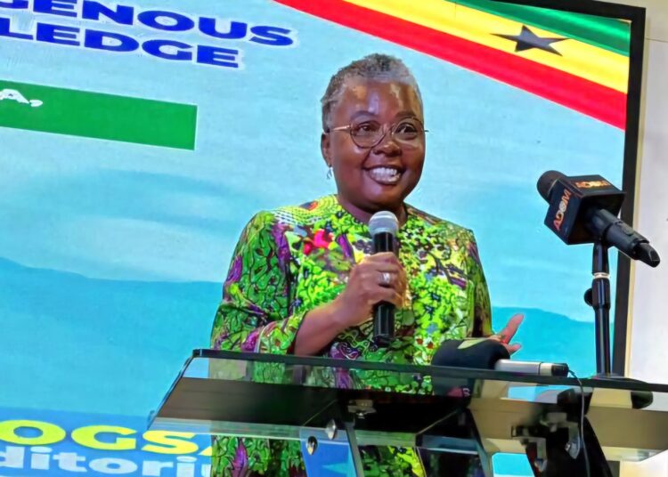 Hon. Emelia Arthur, Minister for Fisheries and Aquaculture Development