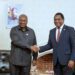 HE John Dramani Mahama, President of Ghana with Zambia’s President Hakainde Hichilema during three-day state visit