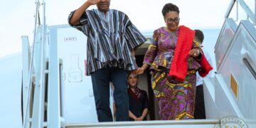 HE John Dramani Mahama, President of Ghana arrives in Zambia