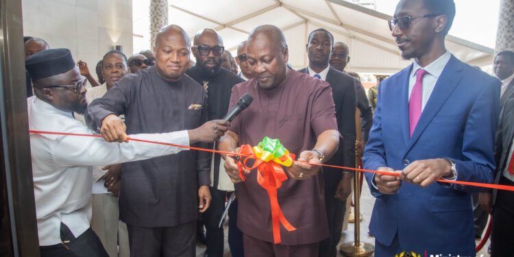Mahama Commissions Ghana's New Embassy Chancery in Addis Ababa 1 President of Ghana, HE John Dramani Mahama commissioning Ghana's New Chancery in Addis Ababa, Ethiopia