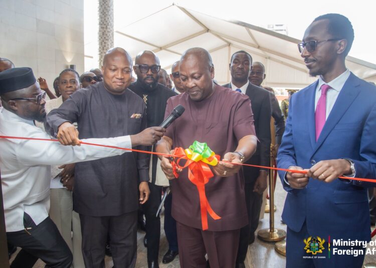 Mahama Commissions Ghana's New Embassy Chancery in Addis Ababa 1 President of Ghana, HE John Dramani Mahama commissioning Ghana's New Chancery in Addis Ababa, Ethiopia
