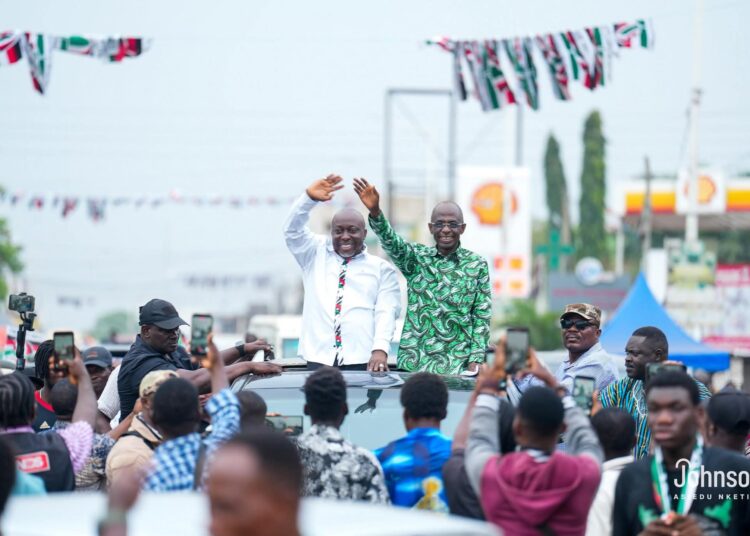 Baba Jamal MP-Elect for Ayawaso East with NDC National Chairman Johnson Asiedu Nketiah