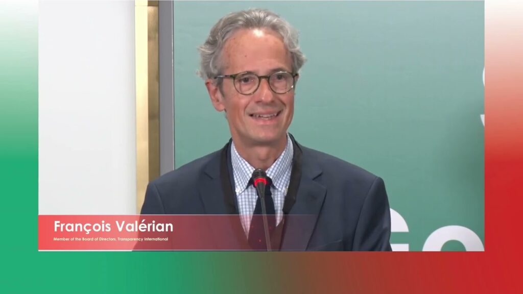 Transparency International Board Chair Francois Valerian