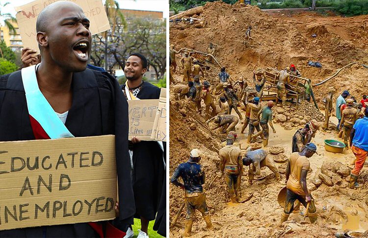 Unemployment, Galamsey Remain Ghanaians Pressing Concerns - IEA Survey 1 Unemployment and galamsey image