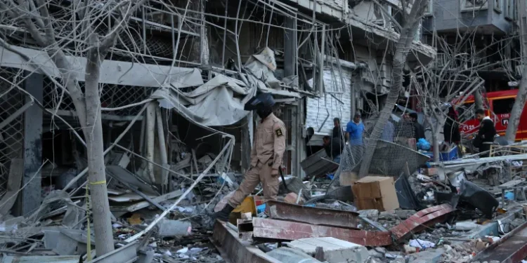AA 20260302 40713182 40713174 HEAVILY DAMAGED STRUCTURES IN TEHRAN FOLLOWING USISRAELI ATTACKS 1772515842