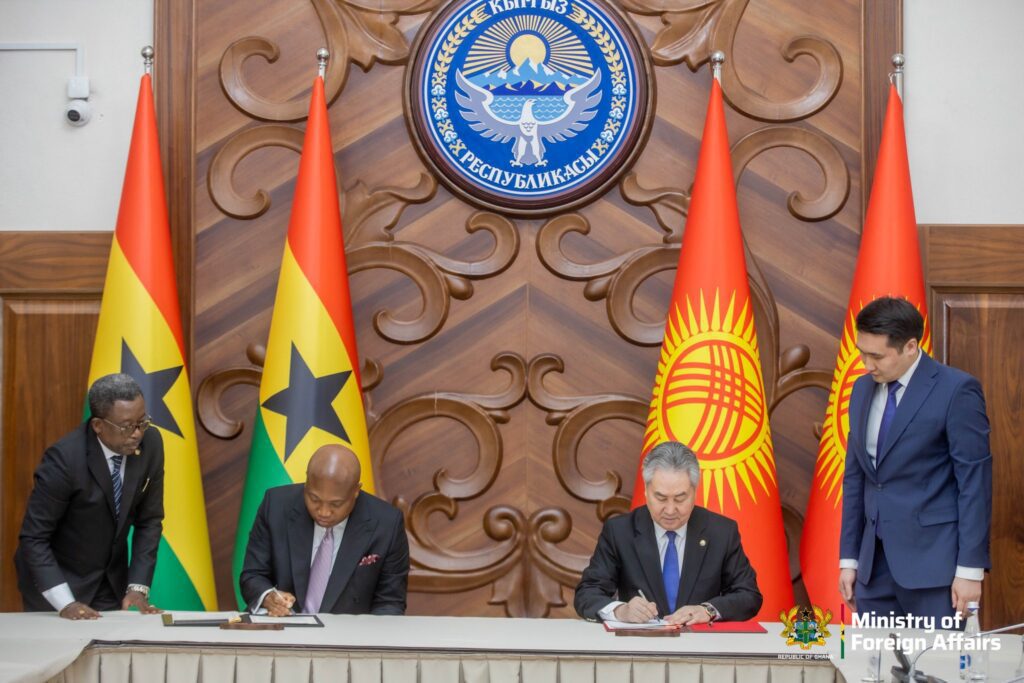 Ghana, Kyrgyzstan Sign Two Landmark Agreements to Boost Diplomatic Partnership 2 Ablakwa @Kyrgyzstan 4