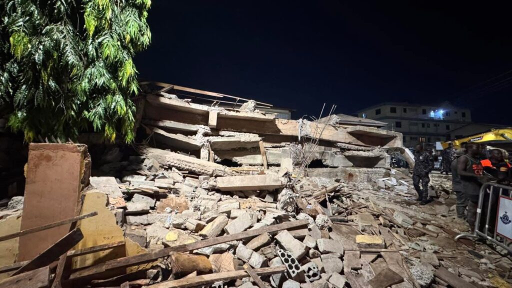 Three Dead, Twenty Rescued in Accra New Town Building Collapse 2 Accra New Town Building Collapse 1