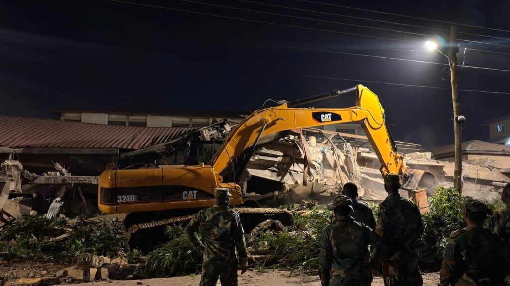 Three Dead, Twenty Rescued in Accra New Town Building Collapse 4 Accra New Town Building Collapse 3