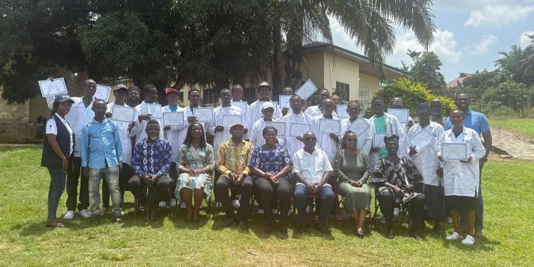 Fisheries Commission Graduates Bio-Secure Aquaculture Pioneers 1 Antimicrobial Resistance Aquaculture Farmer Field School's Graduation Ceremony