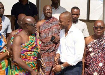 GIPC Targets Oil Palm Hub in Western North 2 Mr. Abdul Razak Baba, GIPC DCEO with Sefwi Wiawso Traditional Council