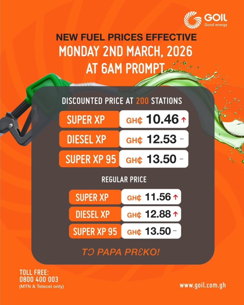 GOIL fuel prices