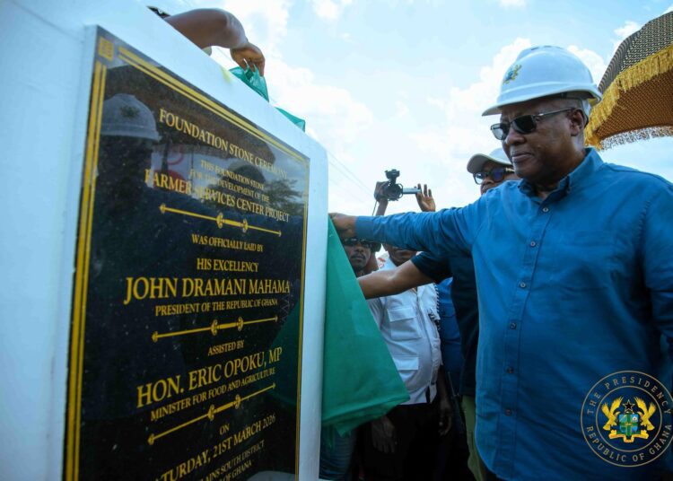 Mahama Breaks Ground for First Farmers Service Centre in Afram Plains 1 President John Dramani Mahama