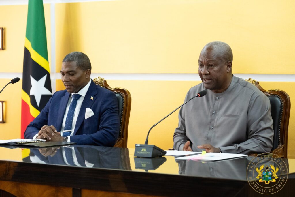 Ghana, St. Kitts and Nevis Strengthen Historic Ties 4 Mahama and Prime Minister Terrance 6