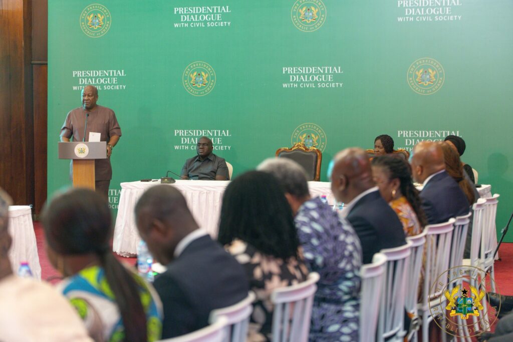 Mahama Announces Free Primary Healthcare Launch on April 15 4 Mahama with CSOs 9