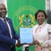 Deputy Minister of Health Dr Grace Ayensu-Danquah with the Investigative Committee Alhaji Dr. Inua Yusuf
