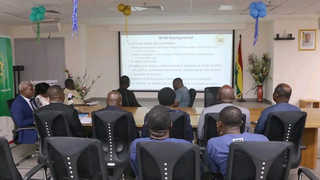 Health Ministry Receives Findings on “Medical Kalabule” Probe 3 MoH Receives Medical Kalabule Report 4