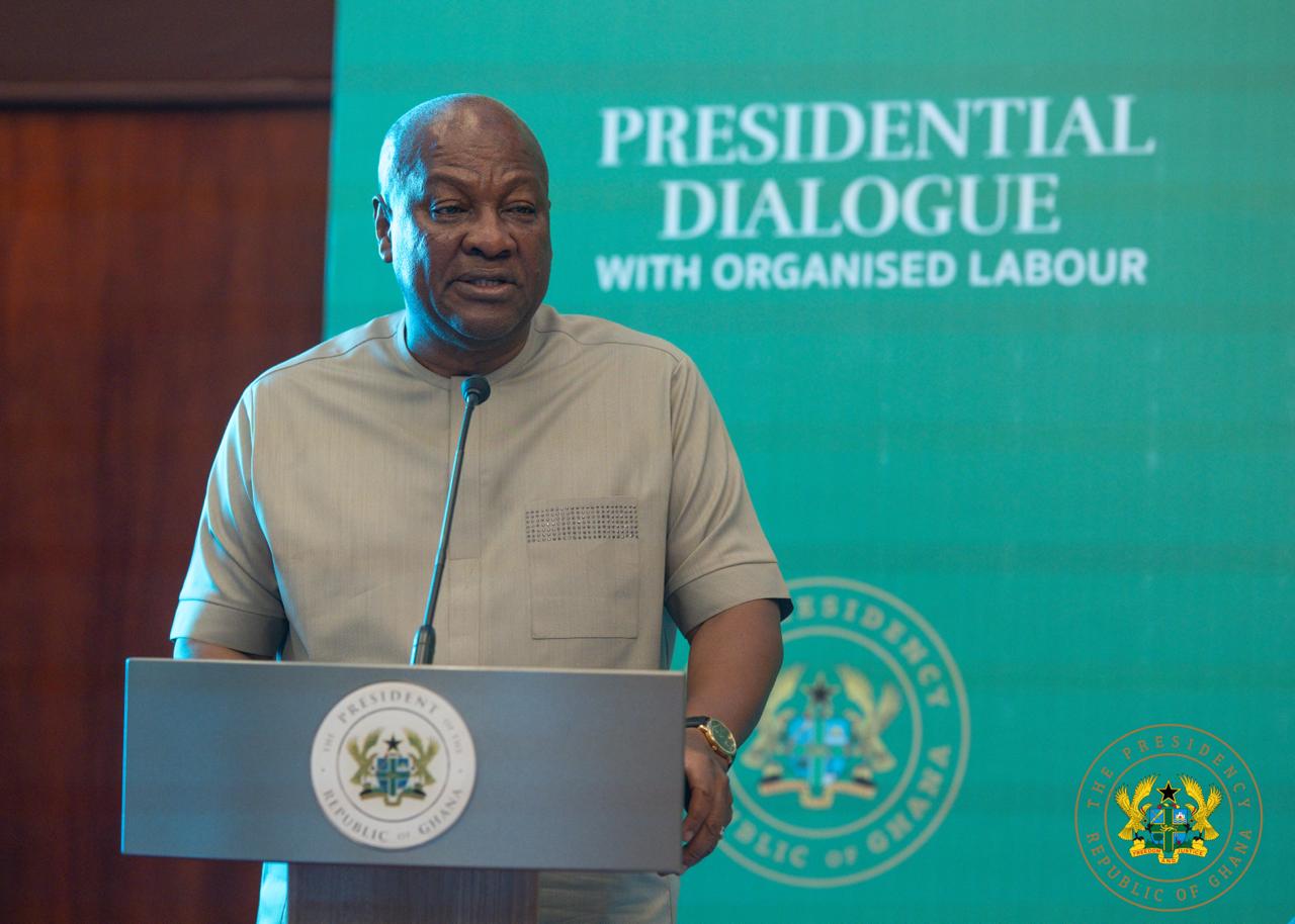 Mahama Declares Overhaul of Ghana’s Pension System to Protect Workers 2 Presidential Dialogue with Organized Labour 2