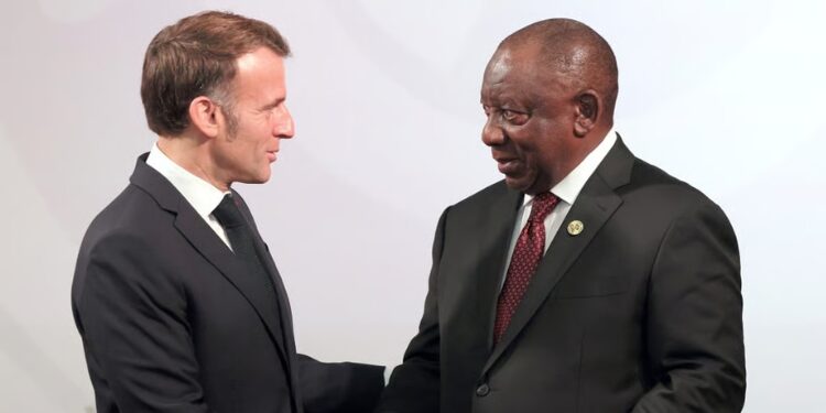 France Revokes Ramaphosa’s G7 Summit Invitation Amid U.S. Pressure 1 President Emmanuel Macron and President Cyril Ramaphosa