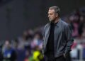 Barcelona Manager Hansi Flick watches on from the touch line