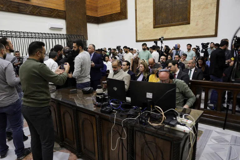 Syria Begins First Public Trial Of Assad-era Officials 3 2026 04 26T080007Z 541228001 RC2VWKADL0RR RTRMADP 3 SYRIA POLITICS TRIAL 1777201903