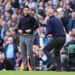 Arteta Refuses to Give Up on PL Title Ambition 14 Mikel Arteta watches Pep Guardiola from his technical area at the Etihad stadium