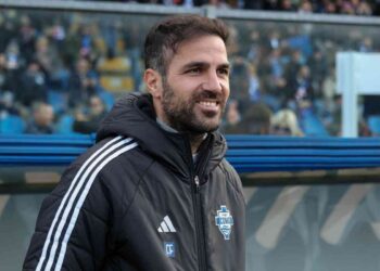 Cesc Fabregas, head coach of Italian Serie A side, Como