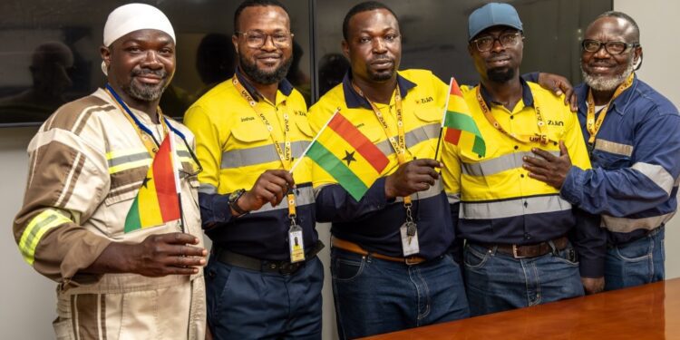 Zijin Commits GhC7bn into Ghana’s Economy in First Year of Operation 1 Zijin Golden Ridge Stafff