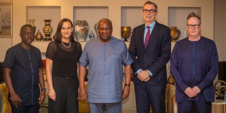 Newmont Corporation with President Mahama