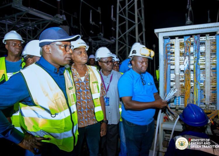 Insulation Failure Caused Akosombo Substation Fire - Committee Report 1 Hon. John Jinapor at Akosombo Substation