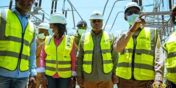 President John Dramani Mahama at Akosombo substation