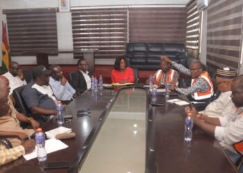 AGI Delegation with Tema West Municipal Chief Executive (MCE), Ludwig Teye Totimeh, over Deterioration of Tema West Industrial Enclave