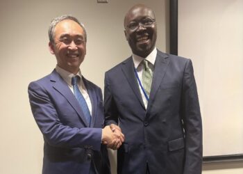 Finance Minister Cassiel Ato Forson with JICA’s Senior Vice President, Ando Naoki