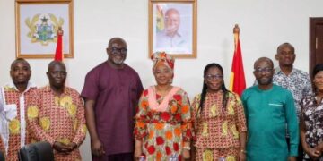 Dr. Afisah Zakariah, Chief Director of MoFAD, with GSA Delegation