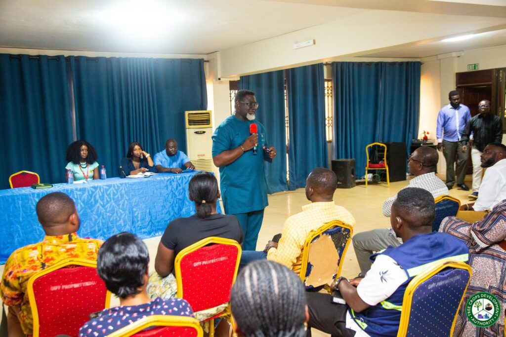 TCDA Deploys CCS Framework To Secure Tema Export Corridor 3 Dr. Andy Osei Okrah TCDA CEO with Freight Forwarders and Exporters at Tema 1