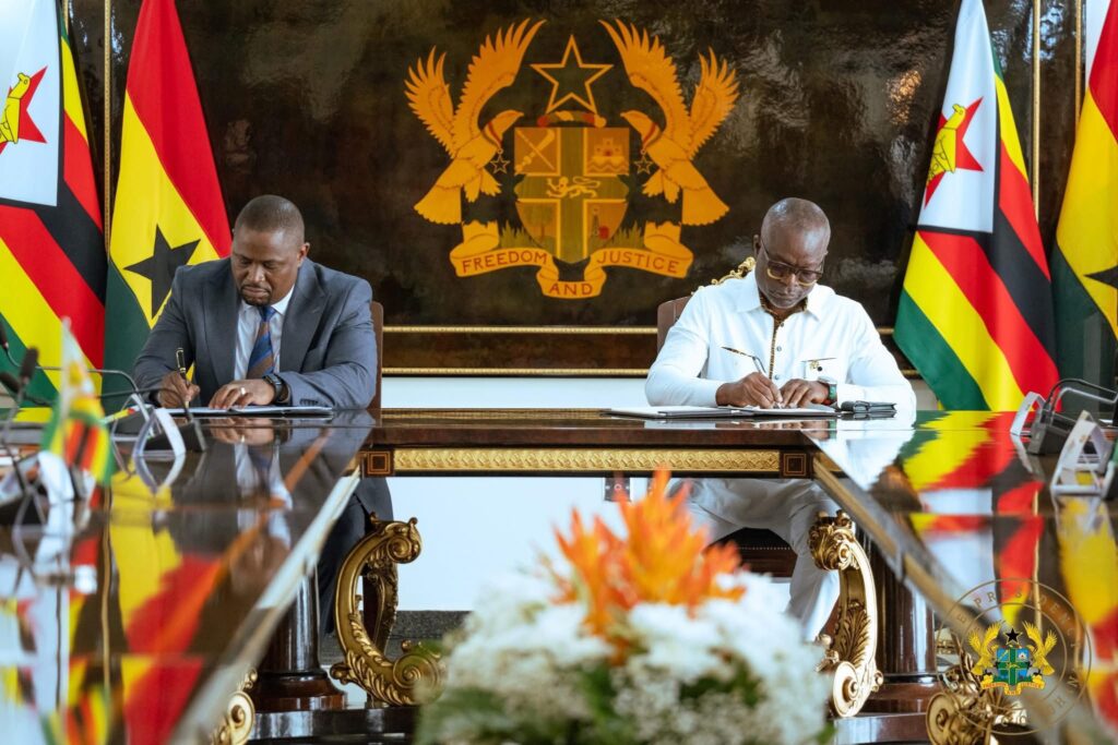 Francis Kojo Kwarteng Arthur Esq. CEO of GEPA Signs Memorandum of Understanding MoU with ZimTrade 1