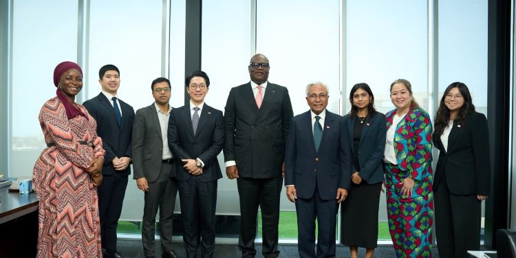 GIPC Erases Capital Barriers to Anchor High-Tech Industrialization 1 Mr. Simon Madjie, GIPC CEO, with Singaporean Delegation led by High Commissioner H.E. Hawazi Daipi
