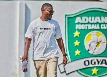 Collins Atta Poku smiling at the Nana Agyeman Badu I Park in Dormaa