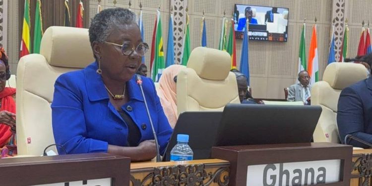 Managing Access: Arthur’s Strategy for Sustainable Fish Stocks at 34th FAO 1 Hon. Emelia Arthur, Minister for Fisheries and Aquaculture Development, at the 34th FAO Ministerial Conference in Nouakchott, Mauritania