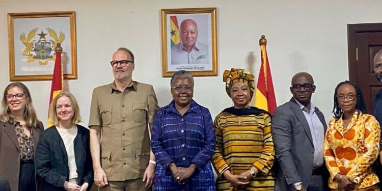 Ghana, Norway Launch "Ocean for Development" Framework to Power Aquaculture 1 Hon. Emelia Arthur, Minister for Fisheries and Aquaculture Development, with Ambassador Dr. John Mikal Kvistad, and Norwegian Delegation
