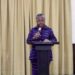 Hon. Emelia Arthur, Minister for Fisheries and Aquaculture at the Blue Economy Policy Stakeholder Validation Workshop