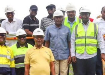 Hon. Emmanuel Armah-Kofi Buah with his delegation