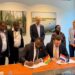 Hon. John Dumelo, Deputy Minister for Food and Agriculture with Silvo Erkens, Minister of Food Security, Fisheries and Horticulture of the Netherlands