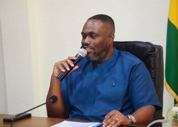 Hon. Kenneth Gilbert Adjei, the sector Minister for Works, Housing and Water Resources