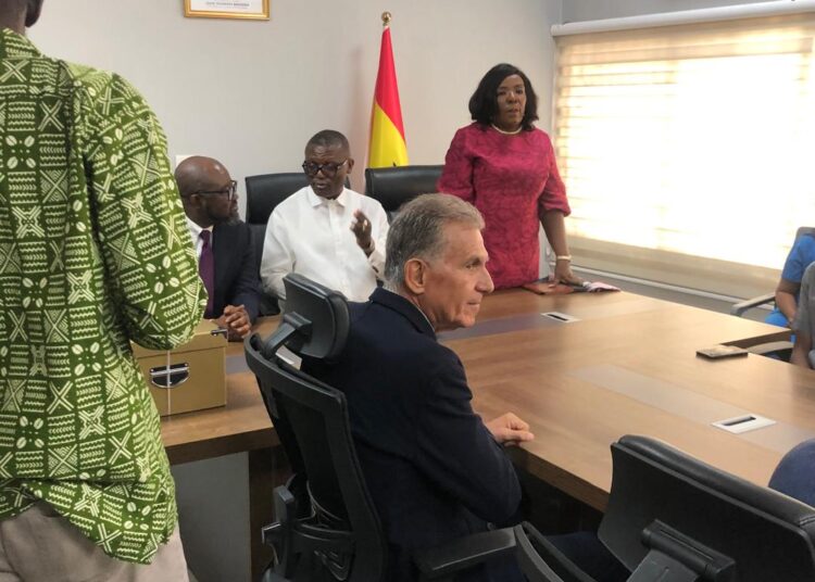 GFA presents Carlos Queiroz to the Sports Minister, Hon. Kofi Adams