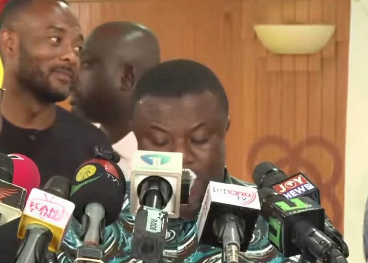 The Minority In Parliament Caucus - Hon. Collins Adomako-Mensah leads the press