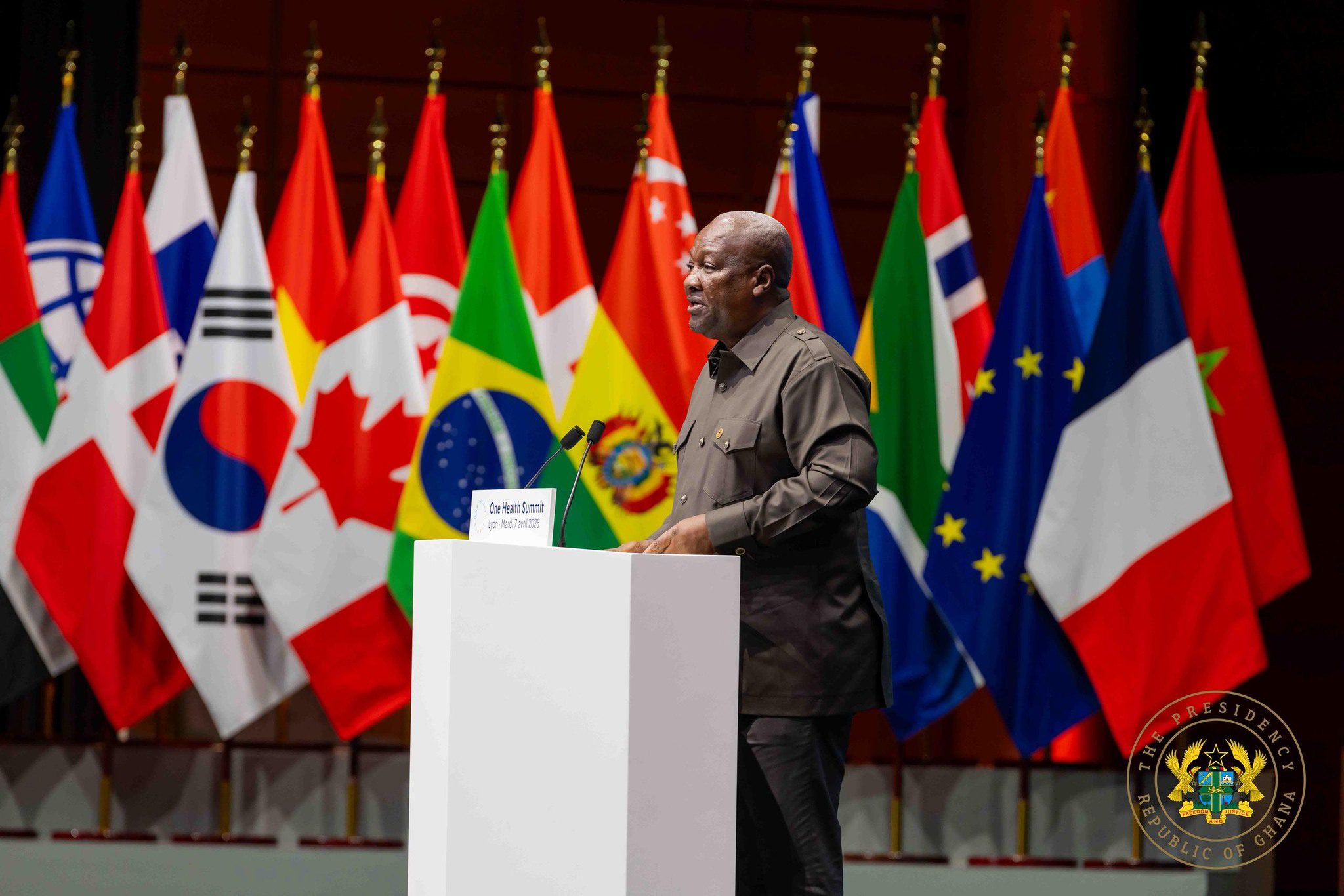 Mahama Demands Well-Coordinated Global Action on Public Health 2 Mahama @One Health Summit 4
